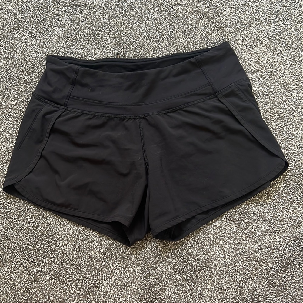 Black lululemon size 4 shorts